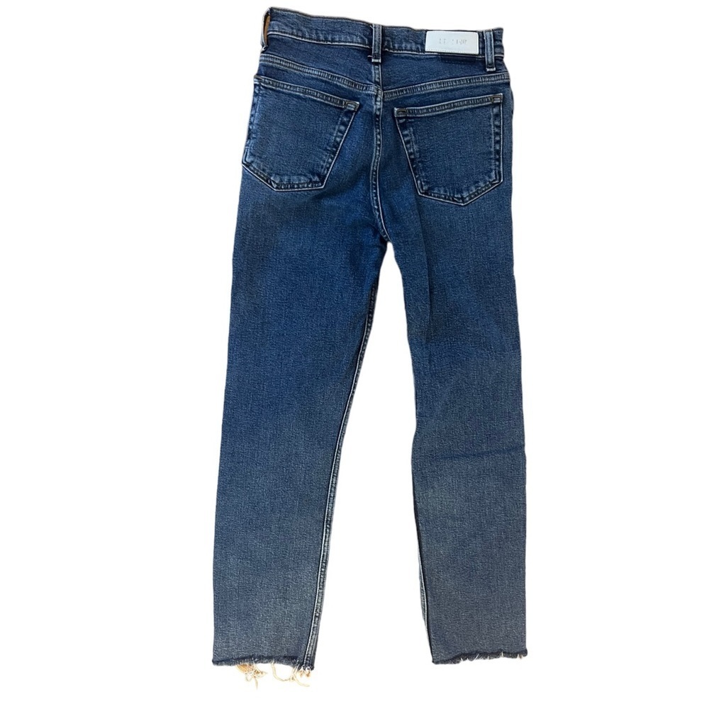 Re/Done Originals 70s Straight Medium Wash Jeans Size 25 - Picture 8 of 9